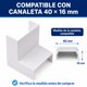 thumbnail image 3 of ANGULO INTERIOR canaleta 40×16 MM PACK 4un, 3 of 8