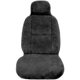 thumbnail image 2 of Funda de asiento de coche Eurow Easy-Install de piel de oveja de felpa gris, 2 of 6