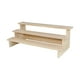 thumbnail image 5 of Soporte elevador de exhibición de madera, estante elevador de exhibición de joyería, soporte de exhibición de madera rectangular para dulces, postres, , 3 capas 40cm, 5 of 5
