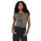 thumbnail image 1 of Polera Mujer Crop Animal Print Café Corona, 1 of 5