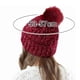 thumbnail image 4 of Gorro de invierno para mujer, moderno, abrigado, plegable, sólido, tejido, grueso, para invierno, 4 of 5