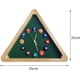 thumbnail image 2 of Reloj de pared con forma de bola de billar, sin tictac, de calidad, para colgar en la pared, triangular, de 14 pulgadas, para bar, hogar y oficina, 2 of 7