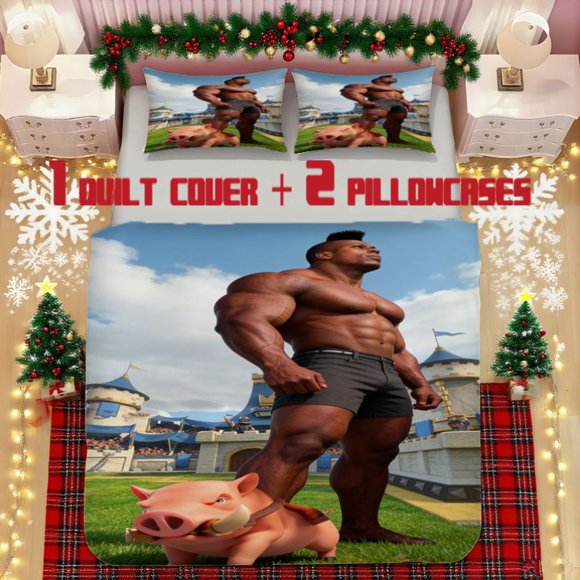Royal Warfare Castle Wild Boar Soft Printed Bedding Set Polyester Fabric Decorative & Warm Ideal for Bedroom or Guest Room