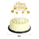 thumbnail image 5 of Set De Toppers Para Pastel De Cumpleaños Con Brillo Dorado, 5 of 5