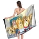 thumbnail image 4 of Perros en el Espacio Toalla de playa de secado rápido con diseño temático, regalo para mujeres y niñas, ideal para cumpleaños, fans, amantes de la música, uso en la playa o al aire libre, 78 × 180 cm, 4 of 6