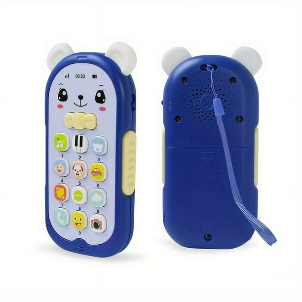 Music Early Education Mobile Phone Children's Educational Simulation Bear Duckling Sound And Light Mobile Phone Telephone Teether Toys