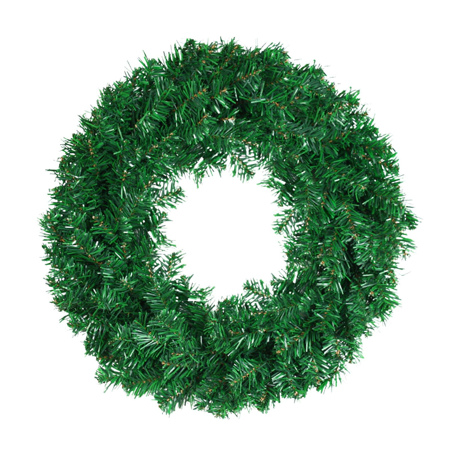 Bothyi - Guirnalda De Puerta Delantera Guirnalda Navideña Verde Vivid Para Ventanas, Escaleras, Chimeneas 50cm