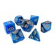 thumbnail image 1 of Dados Acrílicos D20 D10 D4 Juego De Dados Juego De Mesa Azul, 1 of 5
