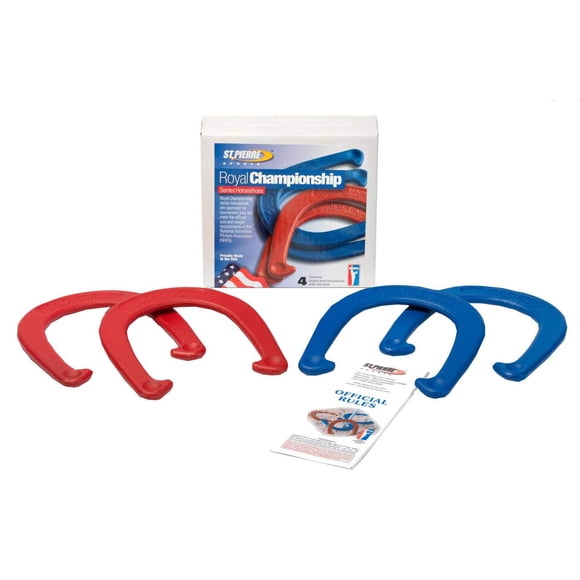 Set de herraduras St Pierre Sports Royal con 4 herraduras rojas y azules