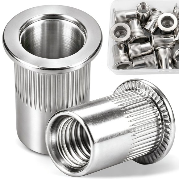 Tuerca de remache DFDU 1/2" acero inoxidable 304 - paquete de 18 unidades