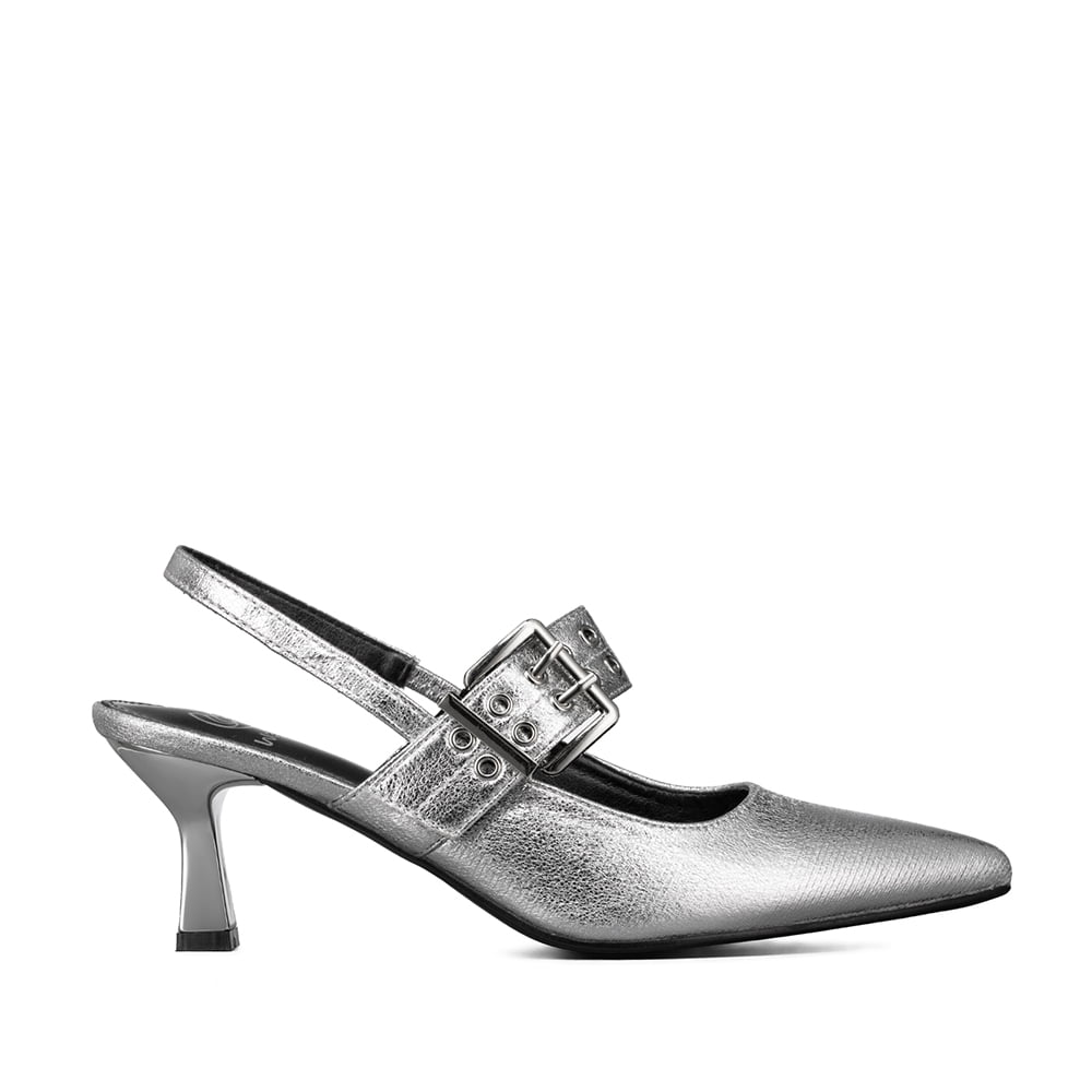 Zapato Taco Talón Abierto Hebilla Mujer Weide You539