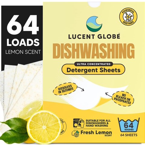 Tabletas De Detergente Para Lavavajillas Lucent Globe 64