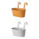 thumbnail image 3 of 2x Macetas Colgantes De Metal Para Jardineras Jardín Planta Porche Naranja Gris, 3 of 4