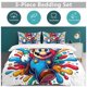 thumbnail image 5 of Super Mario 3-Piece Comforter Set for Bedroom Super Mario Bedding Set for Kids Adults Soft Microfiber Duvet Cover Set with Zipper Closure, 5 of 5