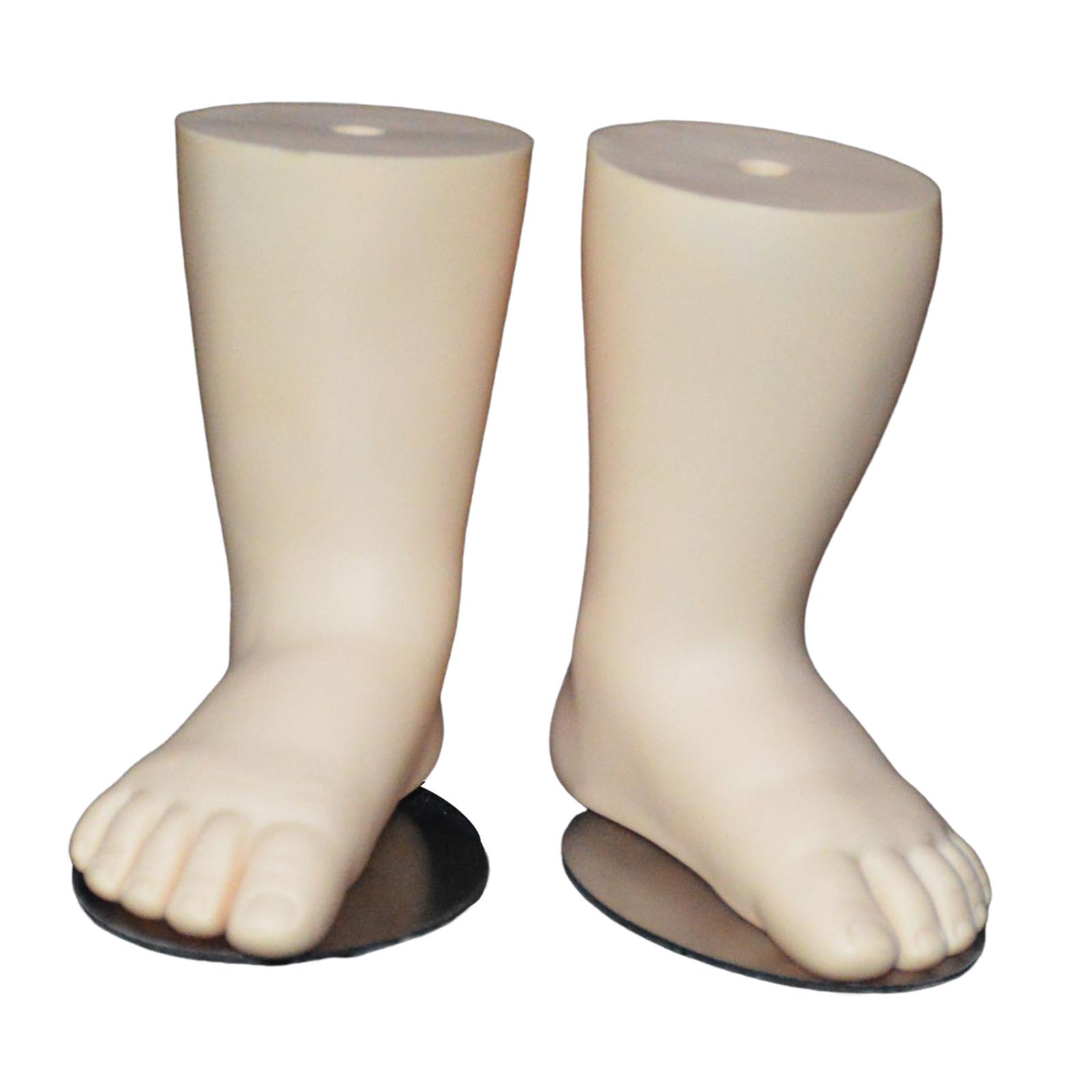 Ioensy - Soporte Para Exhibición De Calcetines Con Foto De Modelo De Pie De Bebé Para Uso Comercial En Tiendas De Centros Comerciales, Color Piel