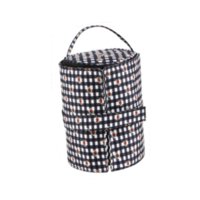 Bothyi - Bolsa Organizadora De Crochet, Bolsa De Crochet De Moda Para Agujas De Crochet, Para Uso Doméstico, Color Blanco Y Negro