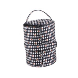 Bothyi - Bolsa Organizadora De Crochet, Bolsa De Crochet De Moda Para Agujas De Crochet, Para Uso Doméstico, Color Blanco Y Negro