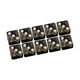 thumbnail image 2 of Juego De Dados Acrílicos De Seis Lados, Juguetes Opacos De 16mm Para Enseñanza De Matemáticas RPG Dorado, 2 of 5