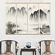 thumbnail image 2 of 4pcs/set Landscape Canvas Paintings, Wall Art Black And White For Living Room Bedroom, Chinese Traditional Ink Decor, Posters And Prints, No Frame, 2 of 5