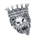 thumbnail image 4 of Broche De Cabeza De León Con Insignias De Corona Regalos Con Forma De Animal Mujeres Hombres Silve, 4 of 5