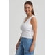 thumbnail image 1 of Polera Mujer Textura Escote V Blanco, 1 of 8