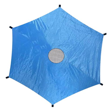 Ioensy - Solo Cubierta Para Sombrilla De Trampolín, Cubierta Para Lluvia Para Trampolín, Dosel Azul Para Trampolines