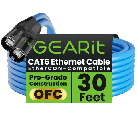 Cable Ethernet Gearit Cat6 Apantallado 9 M Azul