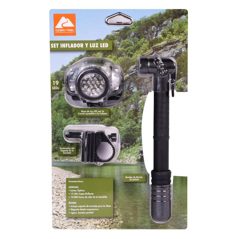 Ozark Trail - Set Inflador Y Luz Led