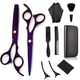 thumbnail image 1 of Tijeras para cortar el cabello, 10 piezas de tijeras profesionales para el cabello con tijeras de entresacar, peine, capa y clip, 1 of 5