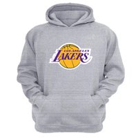 Genérico - Polerón Canguro Lakers Gris Claro Talla S Unisex