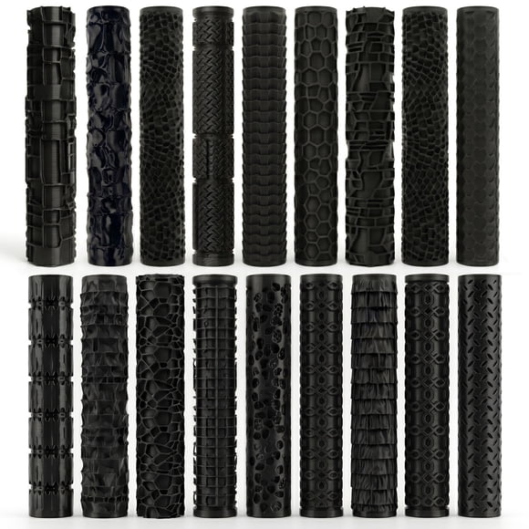 Set De Rodillos De Textura 7 Patrones 8 Cm De Largo