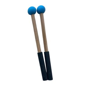 Bothyi - 2X Baquetas De Silicona Mazos De Percusión Manual Para Xilófono Glockenspiel Azul