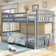 thumbnail image 1 of Twin Over Twin Bunk Bed with Ladder, Gray (Old SKU LT000107AAE), 1 of 3