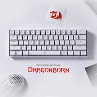 Teclado Redragon K630 Dragonborn 60% White Blanco