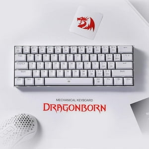 Teclado Redragon K630 Dragonborn 60% White Blanco