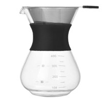 Ioensy - Cafetera Portátil Para Verter Sobre Utensilios De Café Para Cocina Hogar Espresso Pot + Filtro