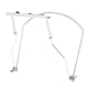 thumbnail image 2 of Soporte De Armónica Soporte De Cuello Profesional Ajustable Plateado Para 10 Agujeros, 2 of 3