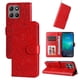 thumbnail image 3 of Funda tipo cartera FOXDOCK para Motorola Moto G15 , diseño girasol en relieve, cuero PU, cierre magnético, soporte y tarjetero, 3 of 5