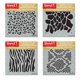 thumbnail image 2 of Juego de plantillas Stencil1 Animal Print de 4 piezas con cebra y leopardo, 2 of 7