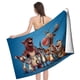 thumbnail image 4 of Amigos Animales Toalla de playa de secado rápido con diseño temático, regalo para mujeres y niñas, ideal para cumpleaños, fans, amantes de la música, uso en la playa o al aire libre, 78 × 160 cm, 4 of 6