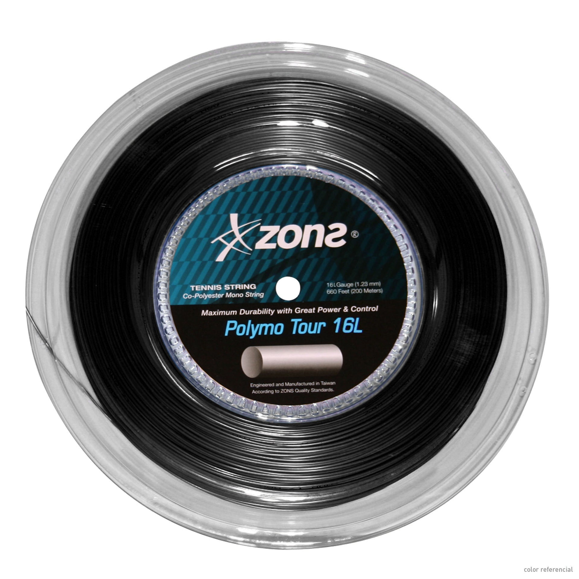 Rollo Cuerda Tenis Zons Polymo Tour 1.28 / 16l Negro