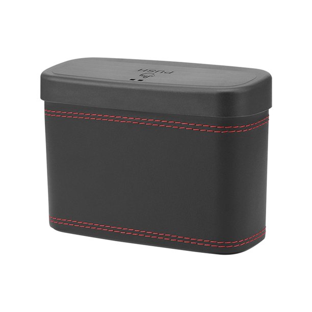 Mini Basurero para Coche, Portátil, Basura para Automóviles y Escritorio en Negro