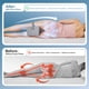 thumbnail image 5 of Almohada De Rodilla Para Personas Que Duermen De Lado Almohada Para Piernas Color Gris, 5 of 8