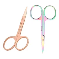 Linastore - Tijera Para Manicure Cejas Acero Inoxidable Corte Precision