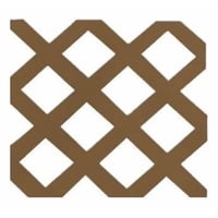 Enrejado Treillage Pvc 1,2X2,4 Mts Rombo 7,8Cms Rojo Dvp