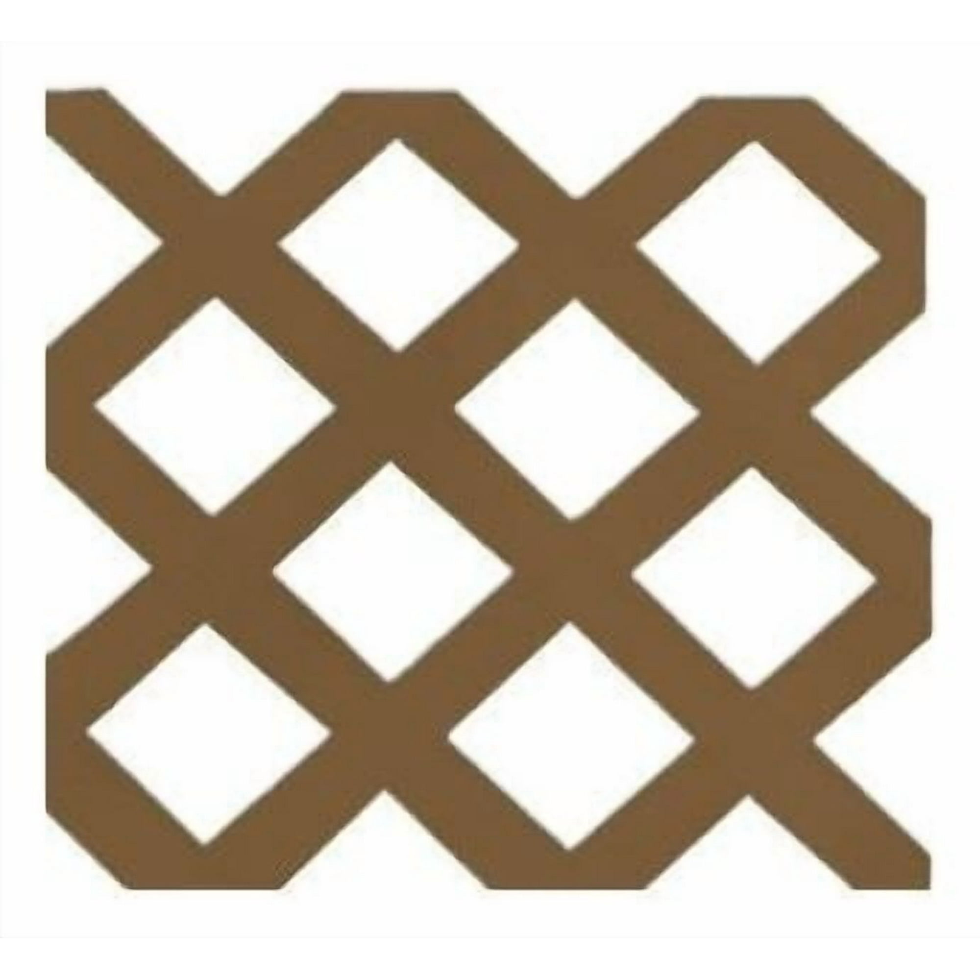 Enrejado Treillage Pvc 1,2x2,4 Mts Rombo 7,8cms Rojo Dvp