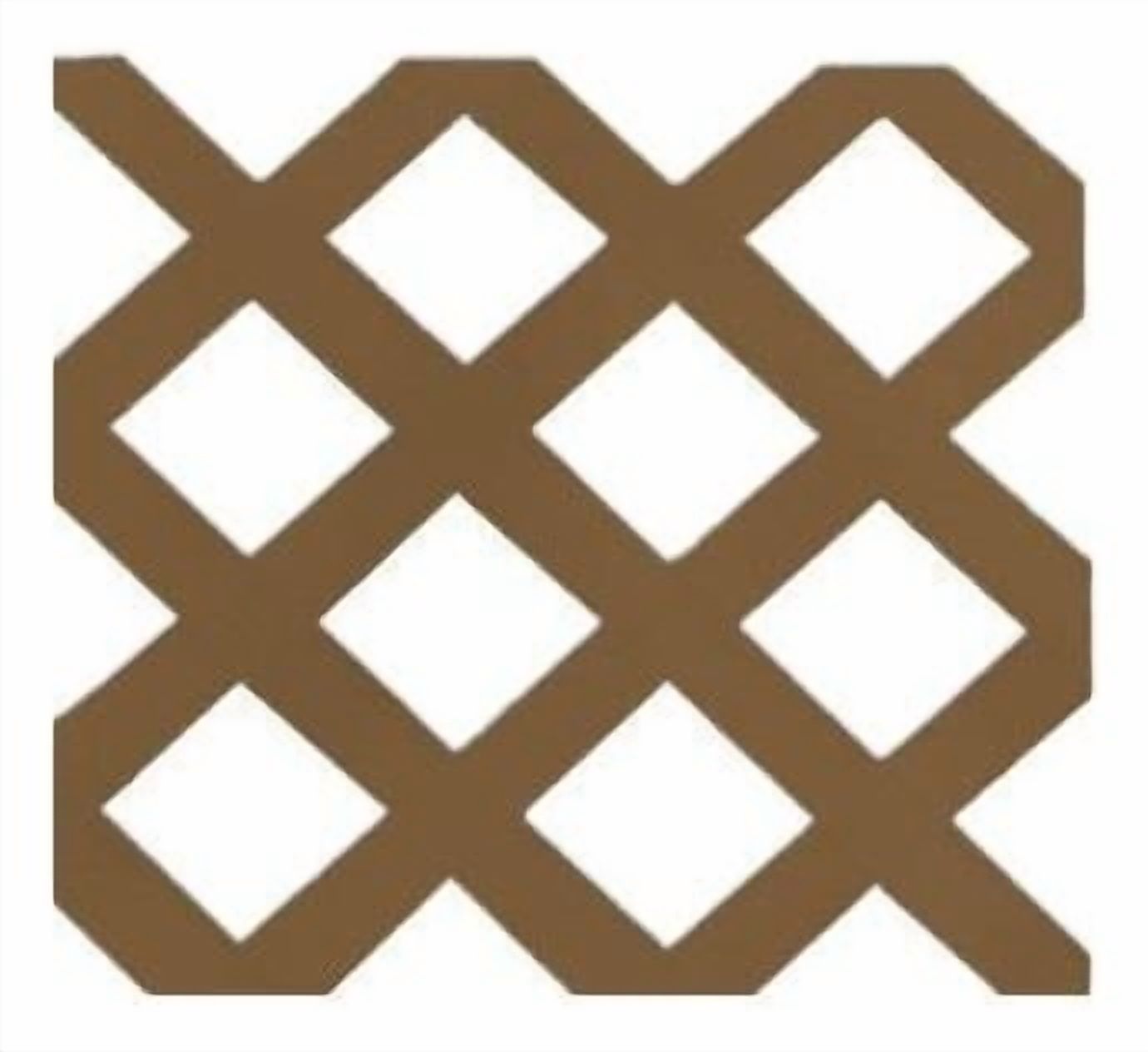 Enrejado Treillage Pvc 1,2X2,4 Mts Rombo 7,8Cms Rojo Dvp