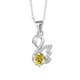 thumbnail image 3 of Collar de Moissanita para Mujer 1 Uds Corte Redondo Color D Colgante de Diamante VVS1 para Mujer Collar de Plata Esterlina 925 para Mujer con Certificado, 3 of 9