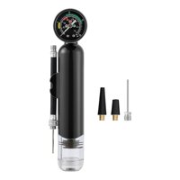 Magideal - Bomba De Bola Con Manómetro, Bomba Manual, Pelota De Yoga, Ligera, Resistente A La Lluvia, Accesorios Deportivos, Bomba De Voleibol, Bomba De Fútbol Negro