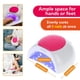 thumbnail image 3 of Lámpara de uñas UV SUNUV SUN2C de 48 W con 4 ajustes de temporizador, color rosa, 3 of 7